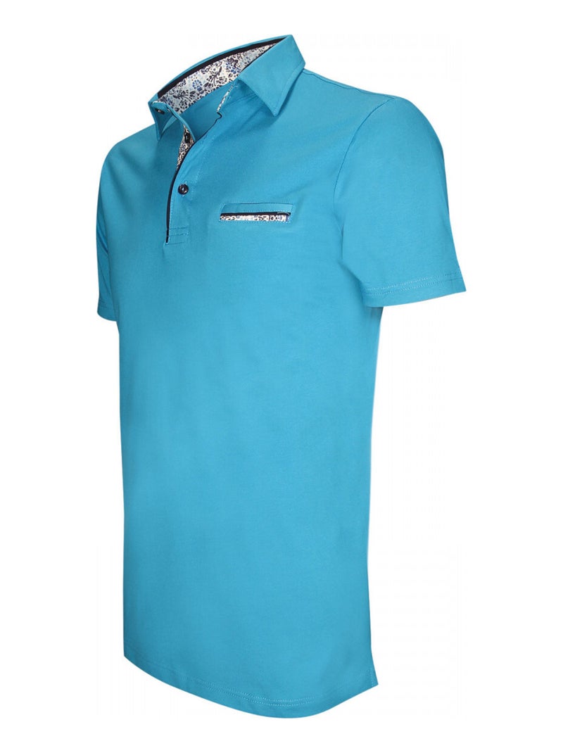Polo mode CORNELIA Bleu turquoise - Kiabi