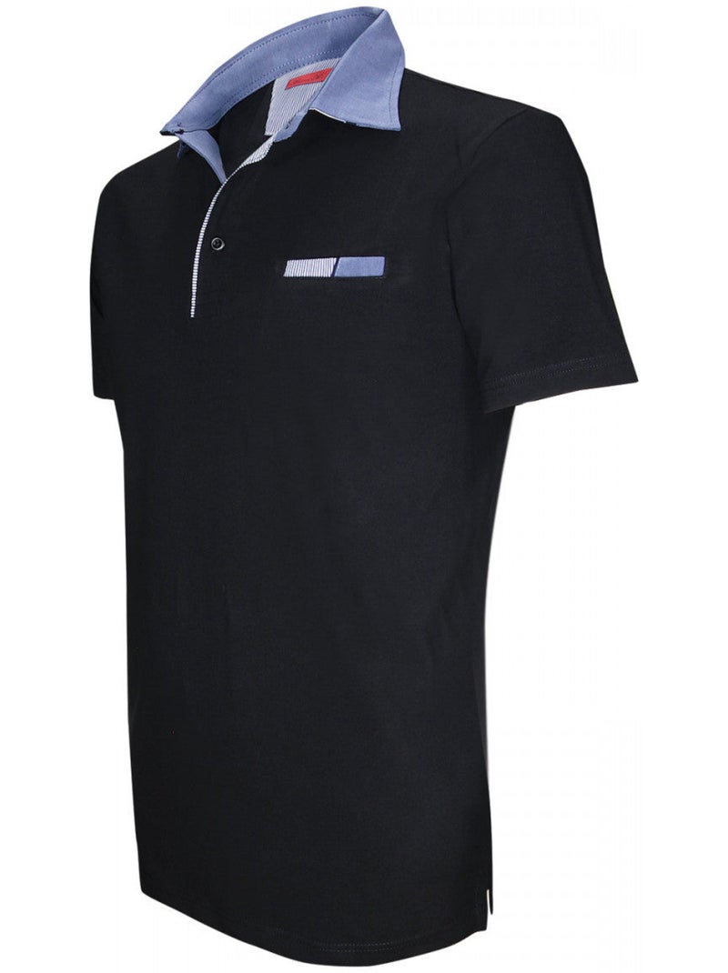 Polo mode coupe cintrée ALESSANDRINO Andrew Mac Allister Bleu indigo , L Indigo - Kiabi