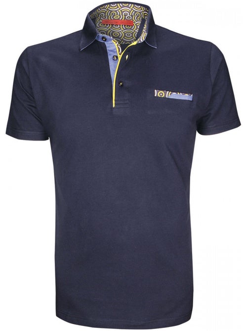 Polo mode coupe cintrée CINECITTA Andrew Mac Allister Bleu , XL - Kiabi