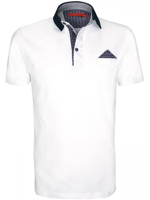 Polo mode coupe cintrée GARBATELLA Andrew Mac Allister Blanc , L - Kiabi Polo mode coupe cintrée GARBATELLA Andrew Mac Allister Blanc , L - Kiabi