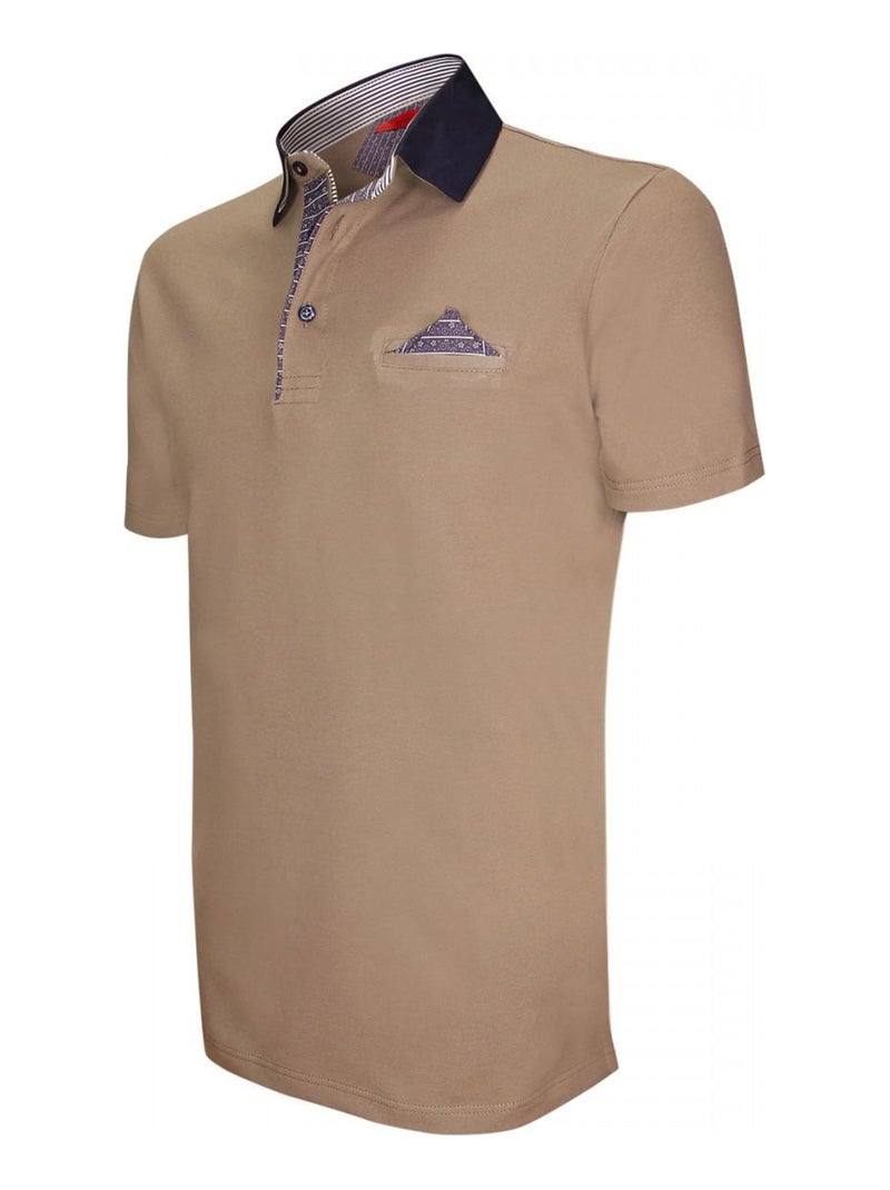 Polo mode GARBATELLA Marron clair - Kiabi