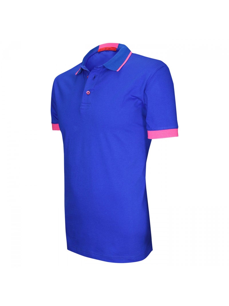 Polo mode MARCO Bleu roi - Kiabi