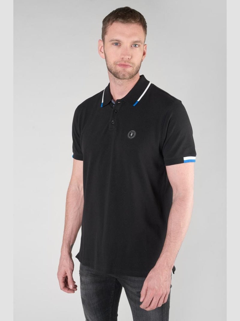 Polo MONK 'Le Temps Des Cerises' Noir - Kiabi