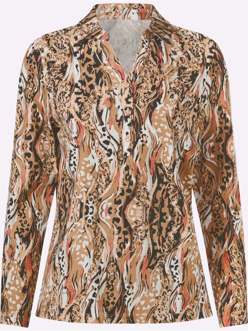 Polo Motif Animal Tendance - Taille Standard - Moda Vilona - Kiabi Polo Motif Animal Tendance - Taille Standard - Moda Vilona - Kiabi