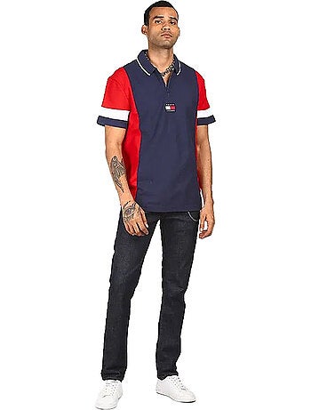 Polo motif/style blocs de couleurs - tommy hilfiger