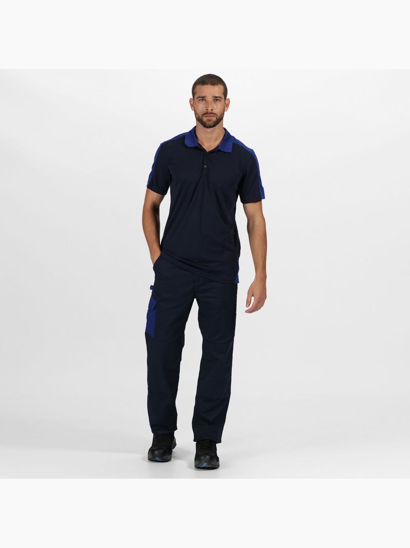 Polo motif/style contrasté - regatta professional Bleu marine - Kiabi