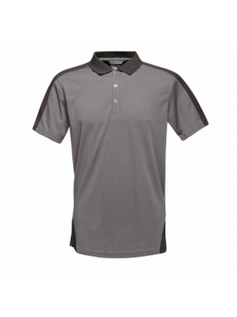 Polo motif/style contrasté - regatta professional Gris Noir - Kiabi