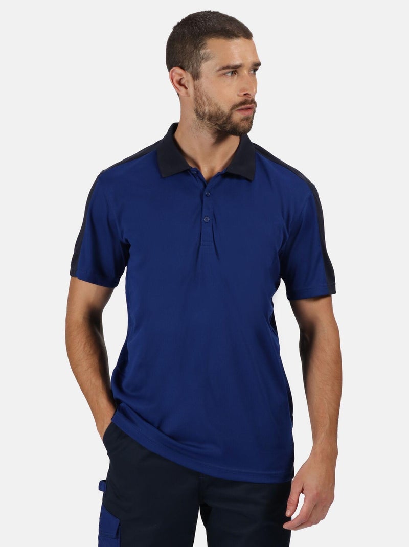 Polo motif/style contrasté - regatta professional Gris Noir - Kiabi