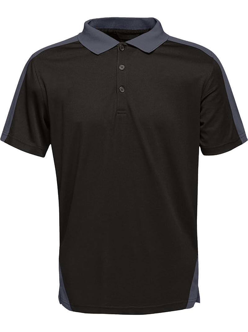 Polo motif/style contrasté - regatta professional Noir Gris - Kiabi