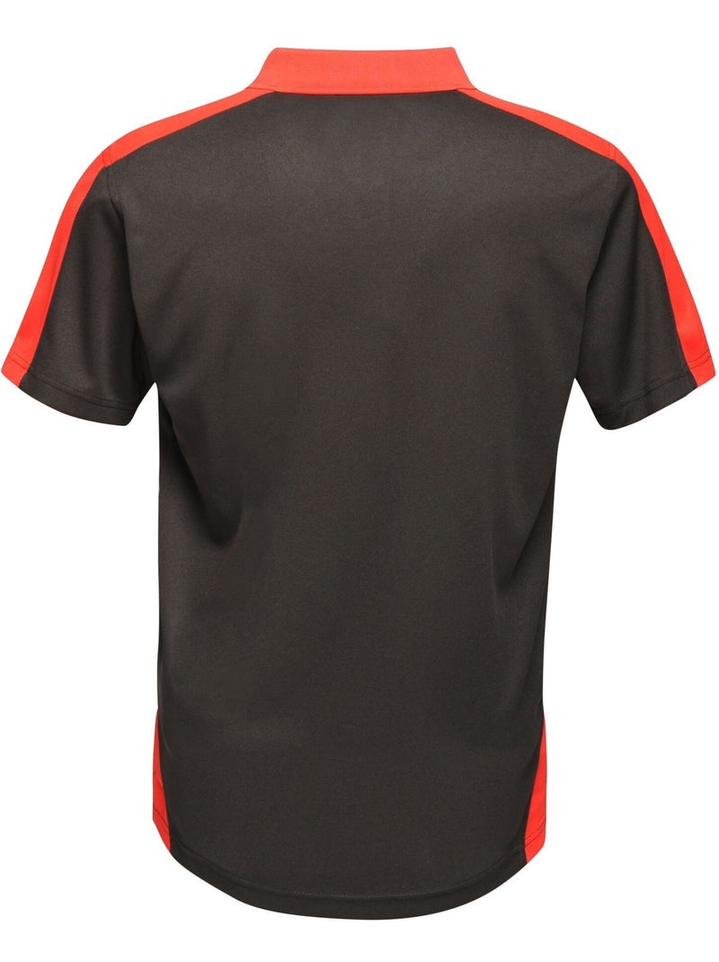 Polo motif/style contrasté - regatta professional Noir Rouge - Kiabi