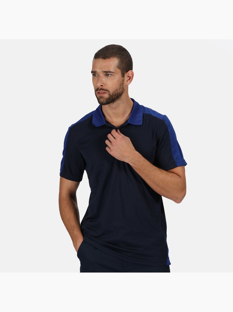 Polo motif/style contrasté - regatta professional Noir Rouge - Kiabi