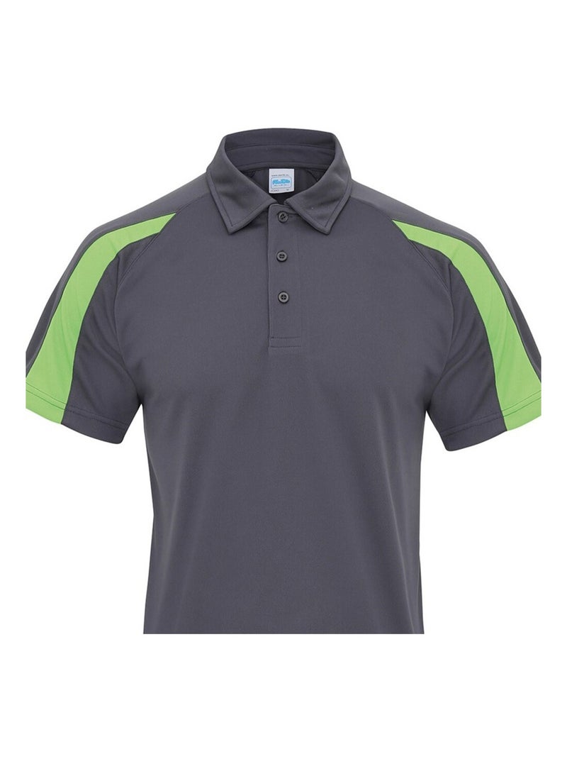 Polo motif/style contrasté cool - just cool Gris foncé - Kiabi