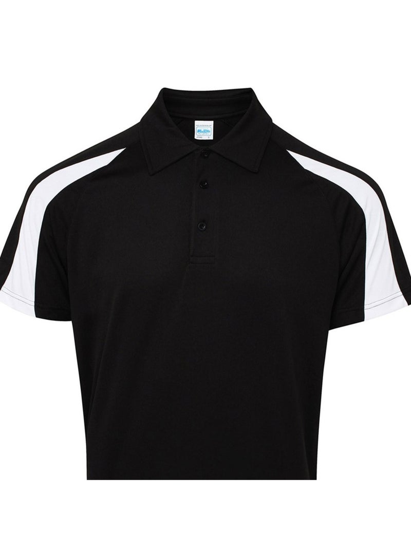 Polo motif/style contrasté cool - just cool Noir Blanc - Kiabi