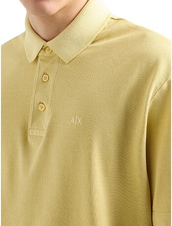Polo motif/style logo brodé - armani exchange