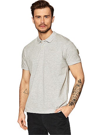 Polo motif/style logo brodé - pepe jeans