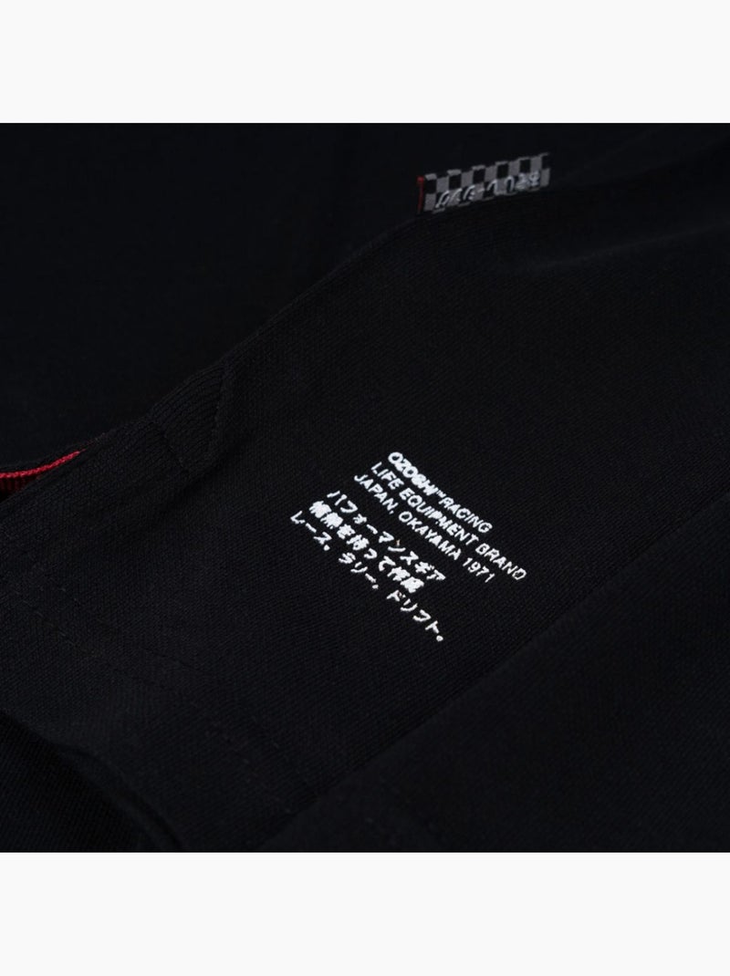 Polo motif/style petit logo - ozoshi Noir - Kiabi
