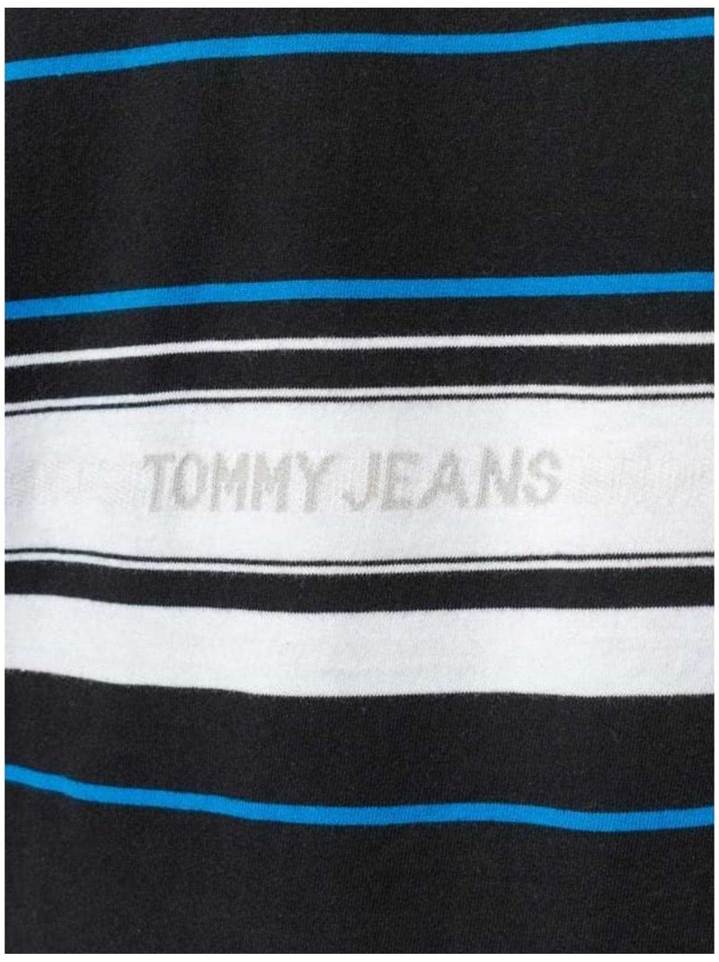 Polo motif/style rayé - tommy hilfiger Bleu Blanc Noir - Kiabi