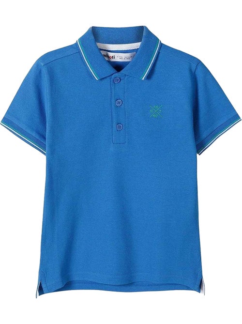 Polo motif/style rayure contrastée sur bord - minoti - Kiabi