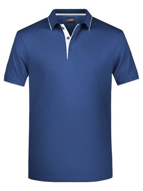 Polo motif/style rayures contrastées - james and nicholson - Kiabi Polo motif/style rayures contrastées - james and nicholson - Kiabi