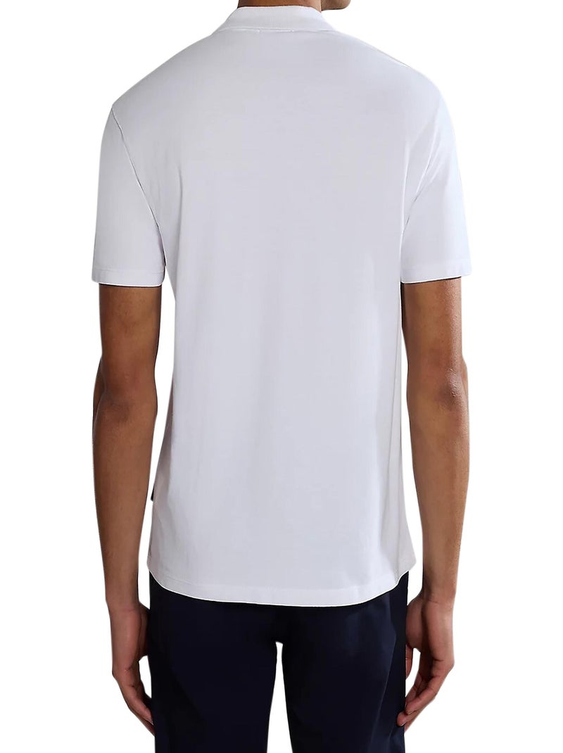 Polo Napapijri Ealis SS Sum Blanc - Kiabi