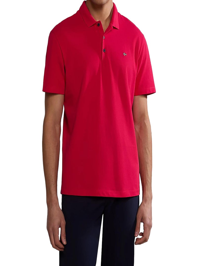 Polo Napapijri Ealis SS Sum Rouge - Kiabi