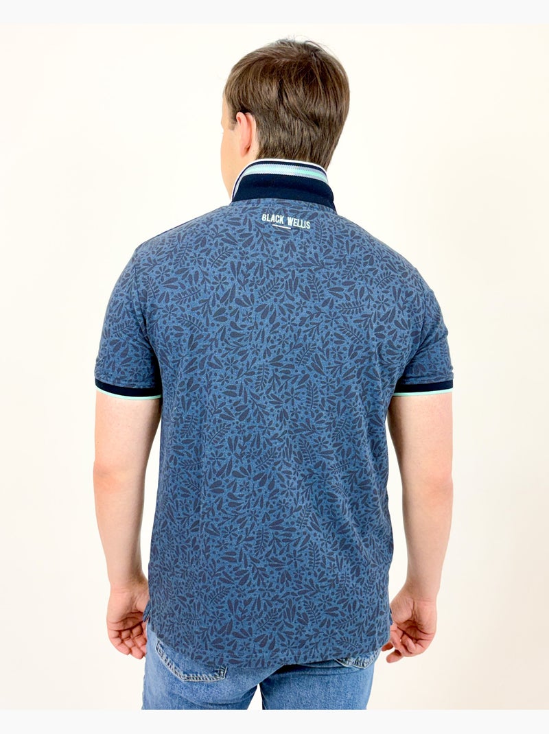 POLO NELSON CHIC Bleu - Kiabi