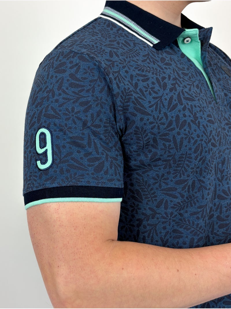 POLO NELSON CHIC Bleu - Kiabi