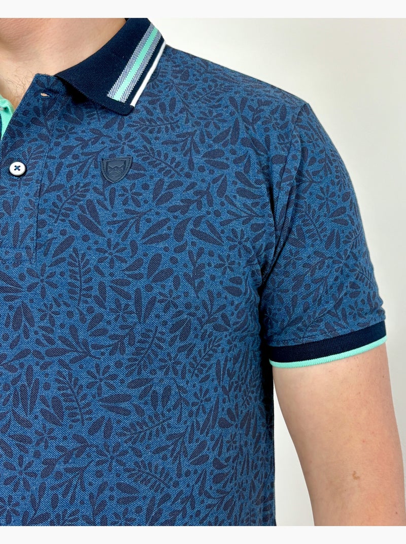 POLO NELSON CHIC Bleu - Kiabi