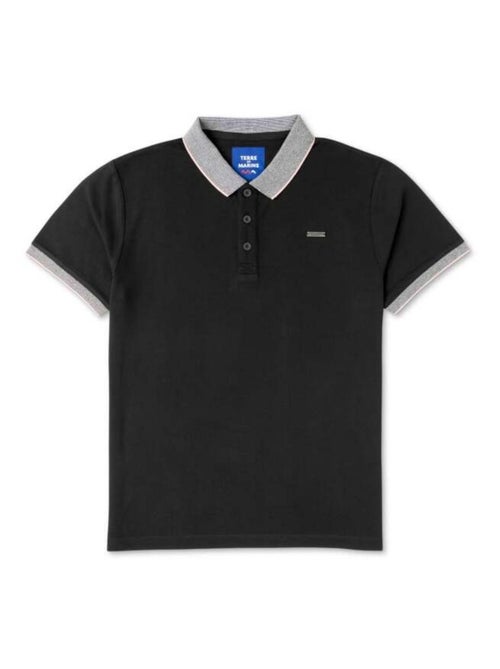 Polo noir Homme - Kiabi