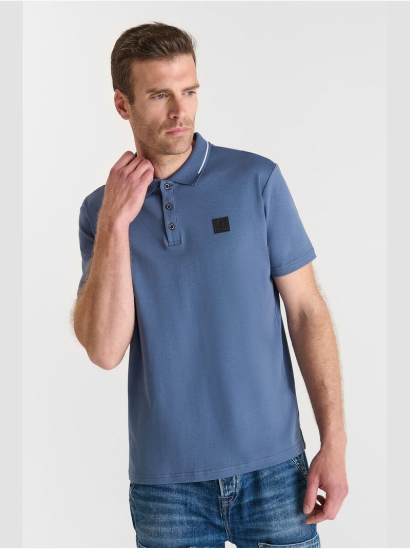 Polo OARON 'Le Temps Des Cerises' Bleu - Kiabi