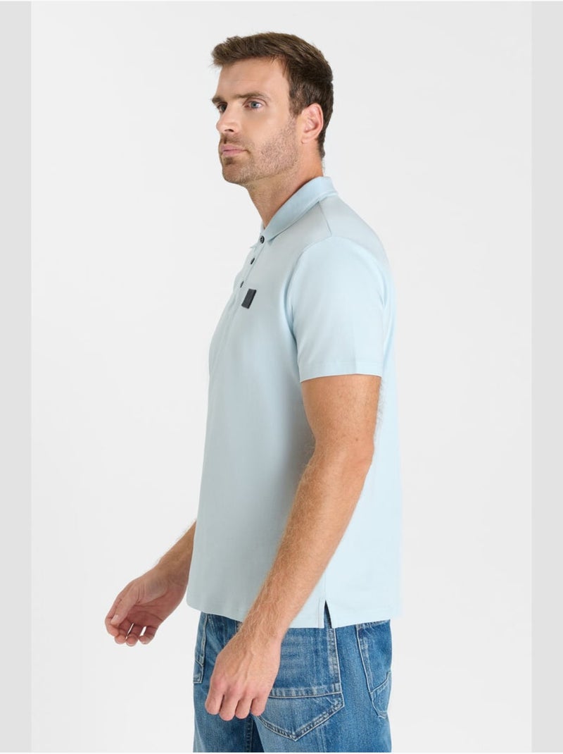 Polo OARON 'Le Temps Des Cerises' Bleu - Kiabi