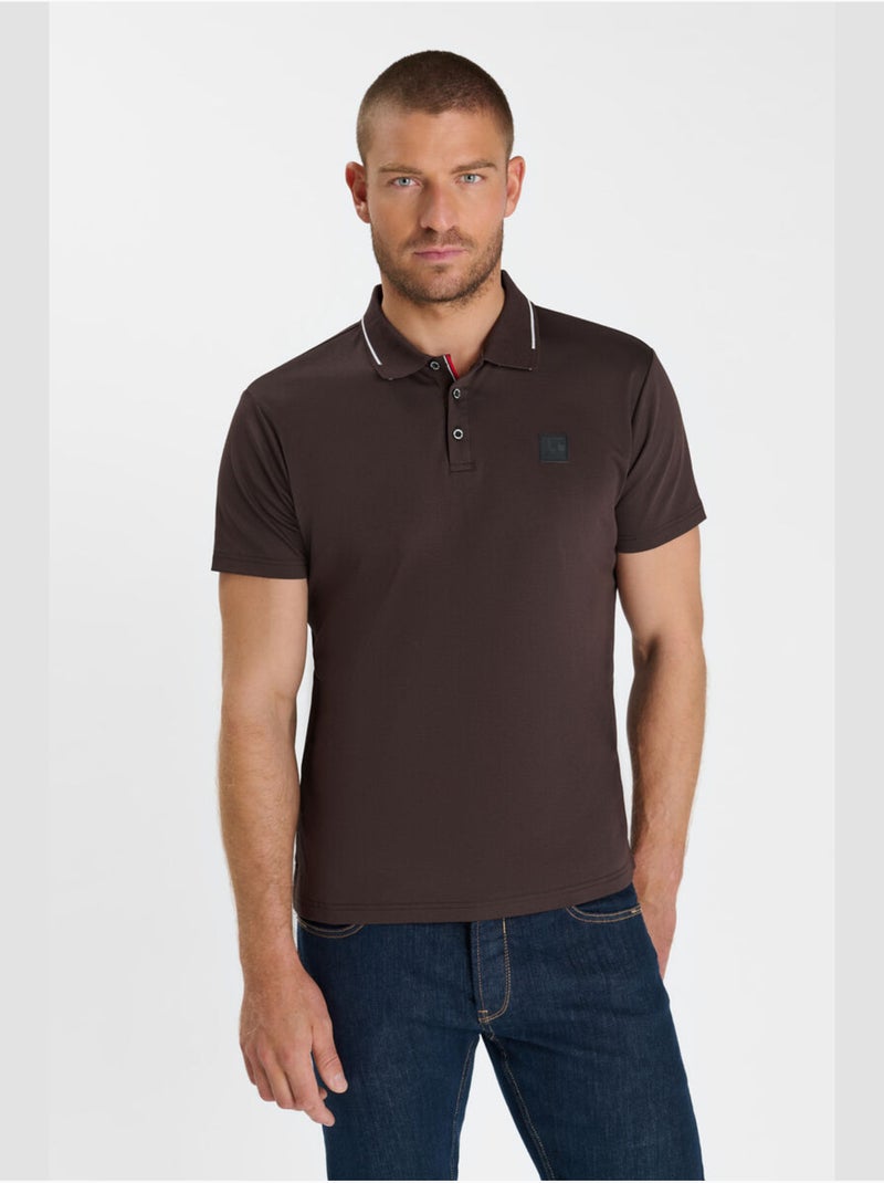Polo oaron 'le temps des cerises' Marron - Kiabi