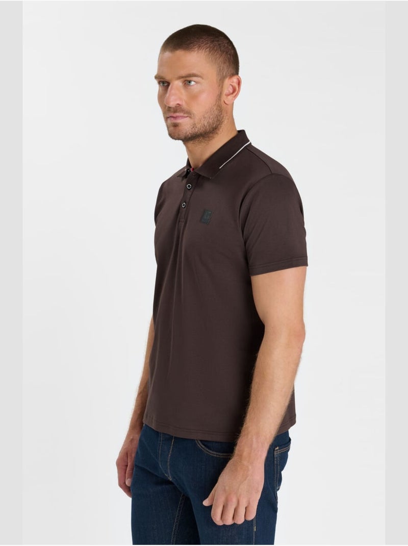 Polo oaron 'le temps des cerises' Marron - Kiabi