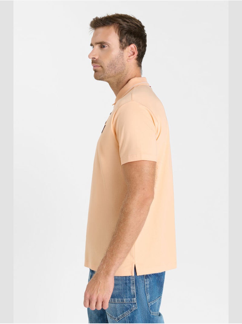 Polo OARON 'Le Temps Des Cerises' Orange - Kiabi
