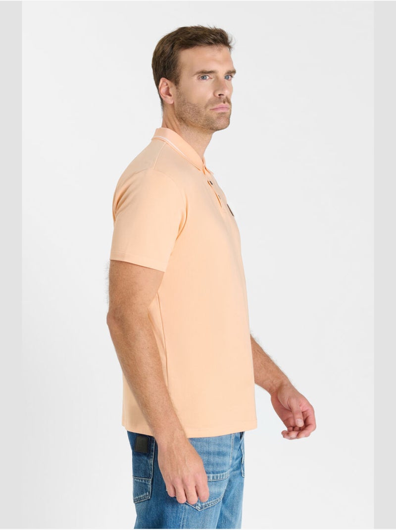 Polo OARON 'Le Temps Des Cerises' Orange - Kiabi