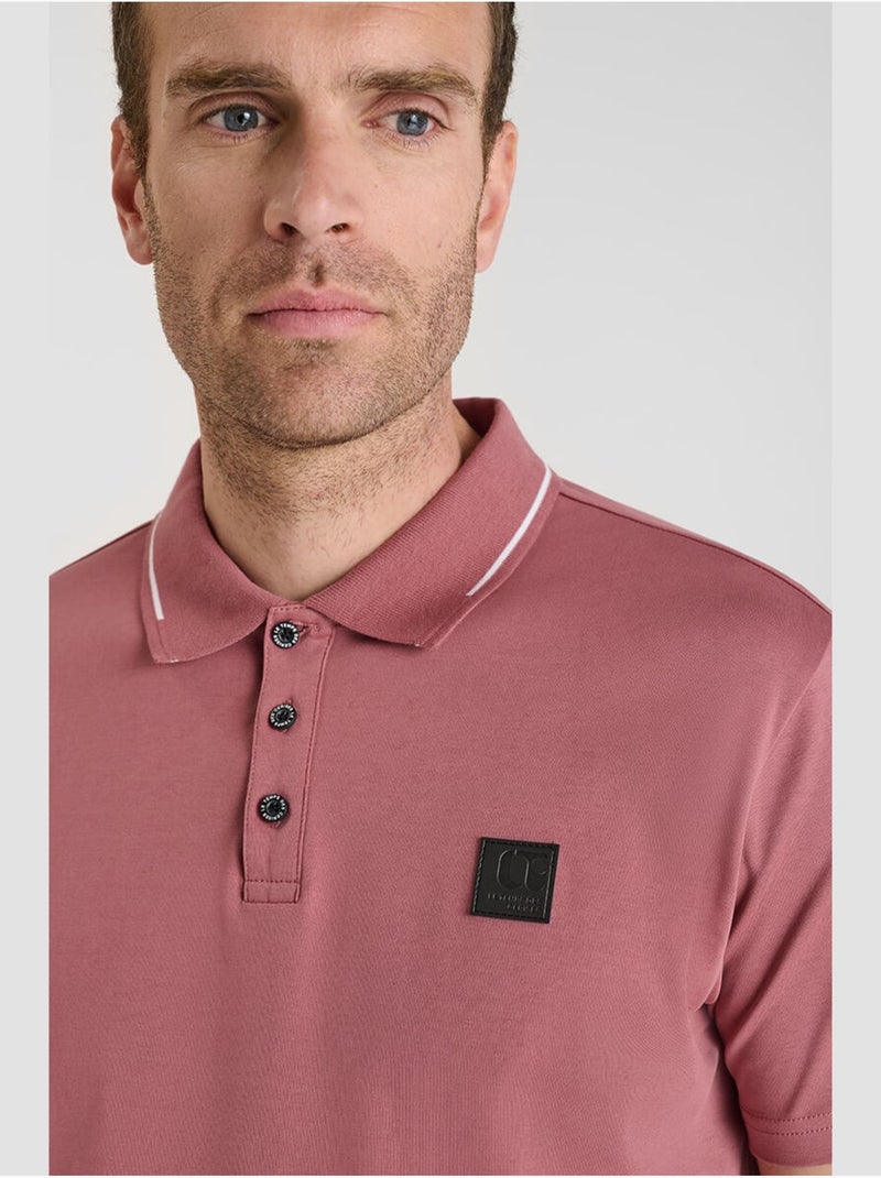 Polo OARON 'Le Temps Des Cerises' Rose - Kiabi