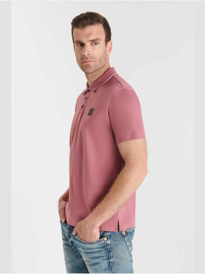 Polo OARON 'Le Temps Des Cerises' Rose - Kiabi