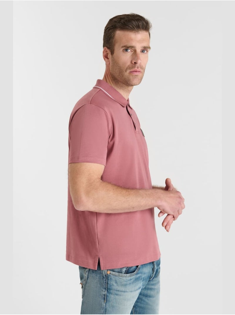 Polo OARON 'Le Temps Des Cerises' Rose - Kiabi