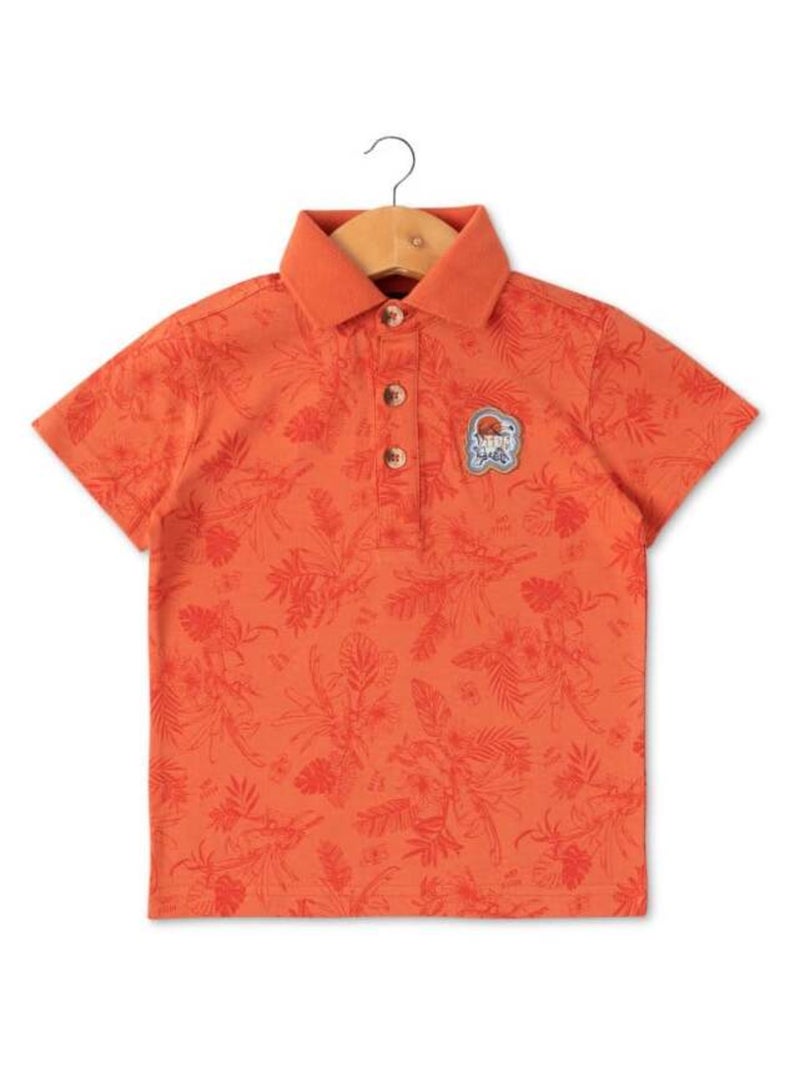 Polo orange Garçon Orange - Kiabi