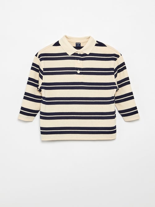 Polo oversize à rayures - Kiabi