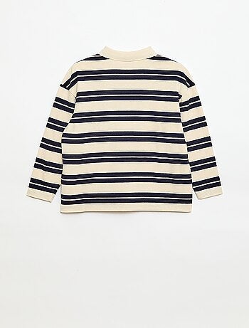 Polo oversize à rayures