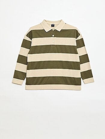 Polo oversize à rayures