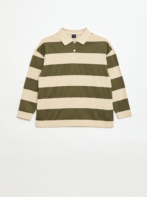 Polo oversize à rayures - Kiabi Polo oversize à rayures - Kiabi