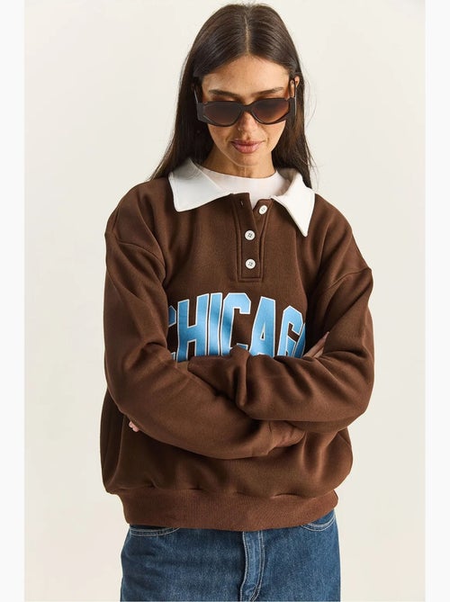 Polo oversize en maille de coton lucci - Kiabi Polo oversize en maille de coton lucci - Kiabi
