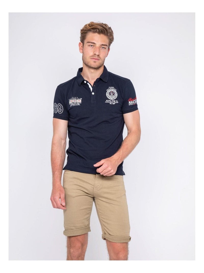 Polo PALBOA Bleu marine - Kiabi