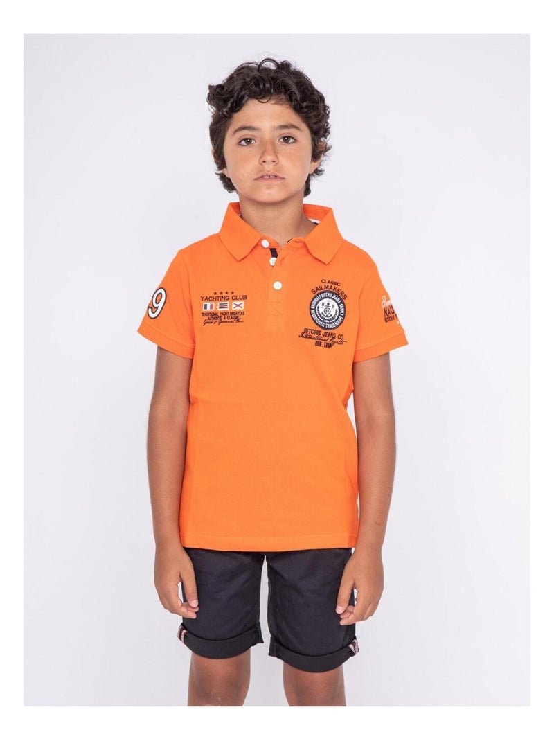 Polo PALBOA-J Orange - Kiabi