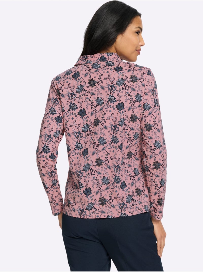 Polo Patte De Boutonnage Courte - Taille Standard - Moda Vilona Bleu Rose Bleu - Kiabi