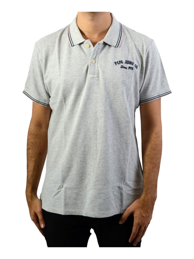 Polo Pepe Jeans Terence Gris clair - Kiabi
