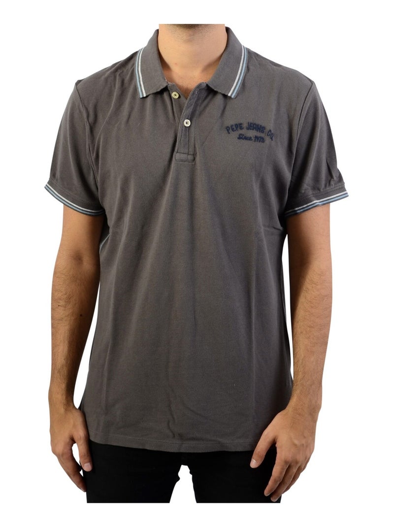 Polo Pepe Jeans Terence Gris foncé - Kiabi