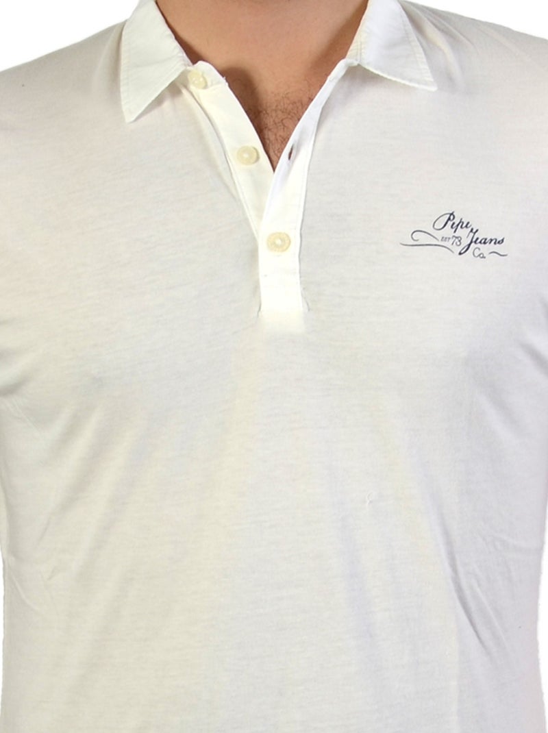 Polo Pepe Jeans Wayne Blanc - Kiabi